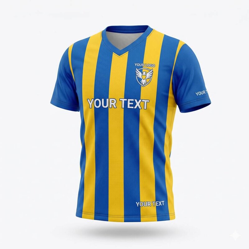 Customisable striped jersey with 3D configurator